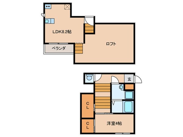 CB新宮ラシュレの物件間取画像